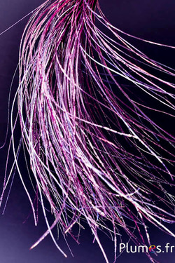 Ciondolo filo pavone - 15-28 cm - fucsia-verde naturale